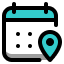 Location-based scheduling icon